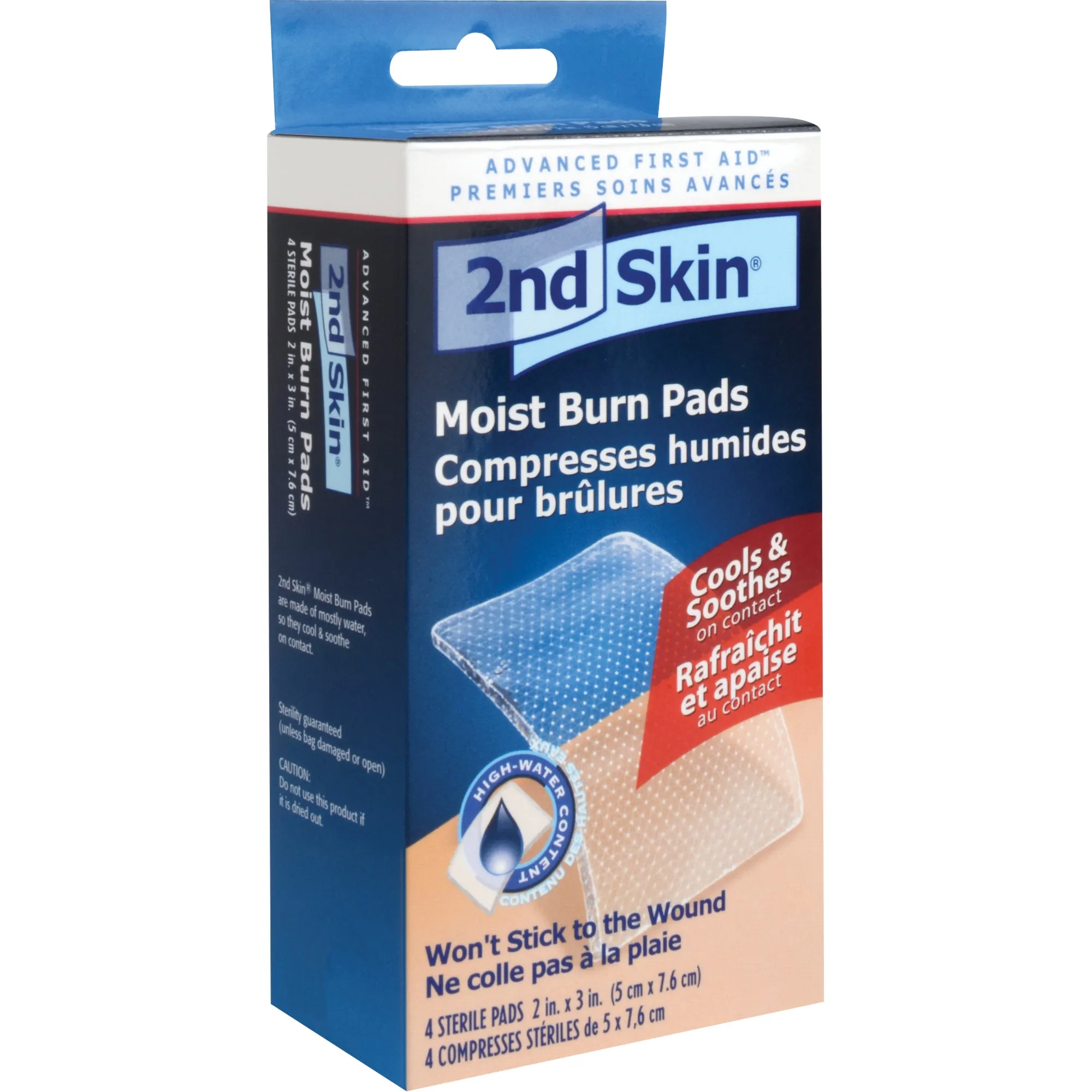 2nd Skin® Moist Burn Pads, Box of 4