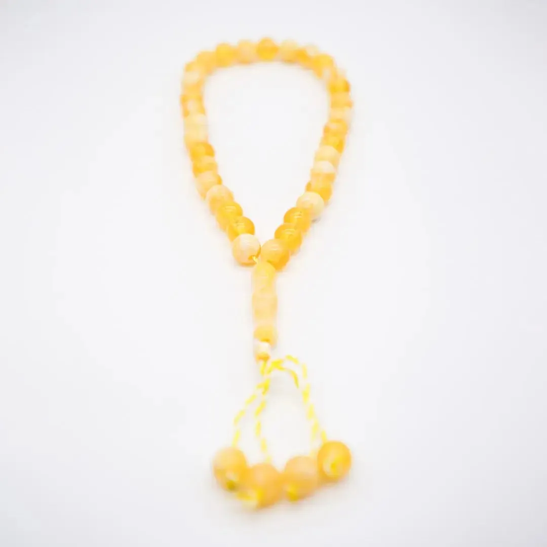 33-Beads Pearl Tasbeeh Light Yellow