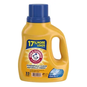 Arm & Hammer Clean Burst Scent Laundry Detergent Liquid 1 qt 1 pk