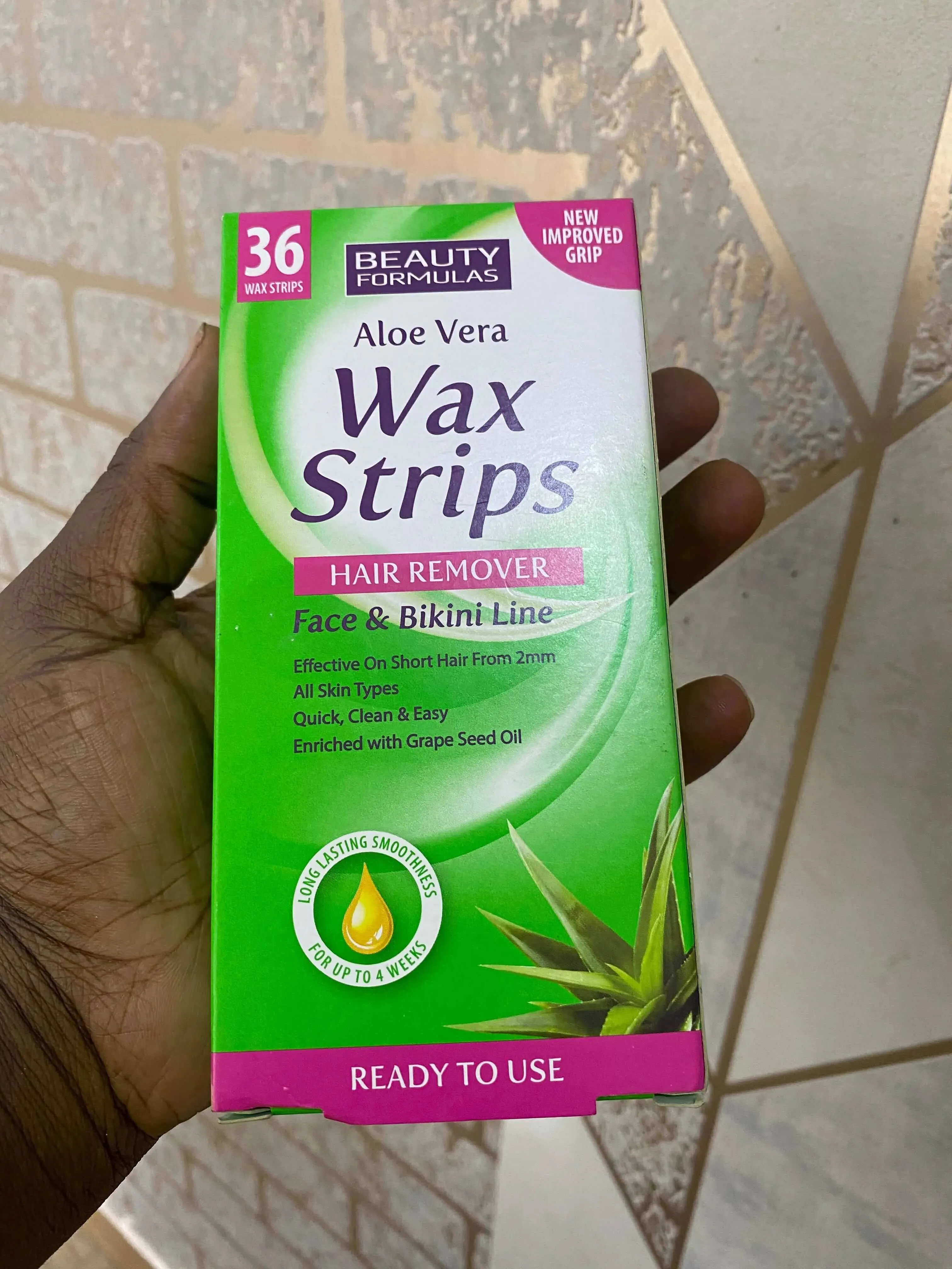 Beauty Formulas Aloe Vera Wax Strips