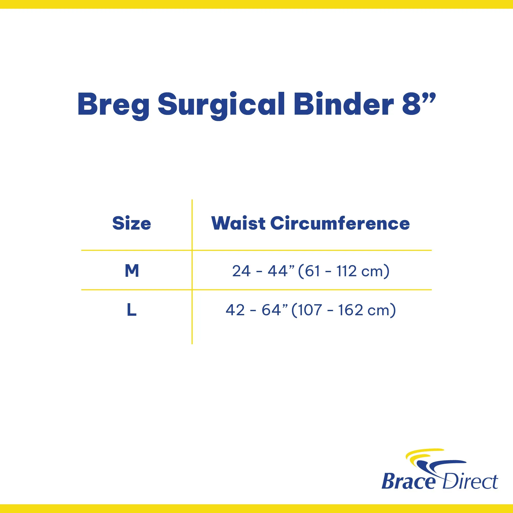 Breg Surgical Binder 8”A4467 - Customizable Abdominal Support