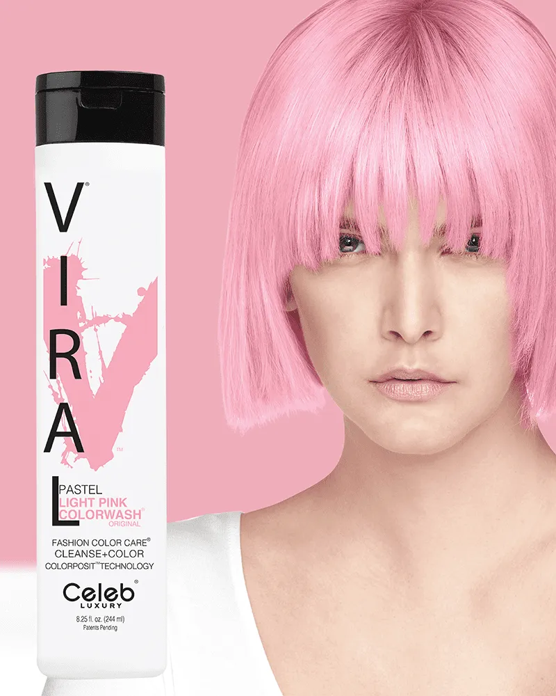 Celeb Luxury Viral Colorwash Pastel Light Pink