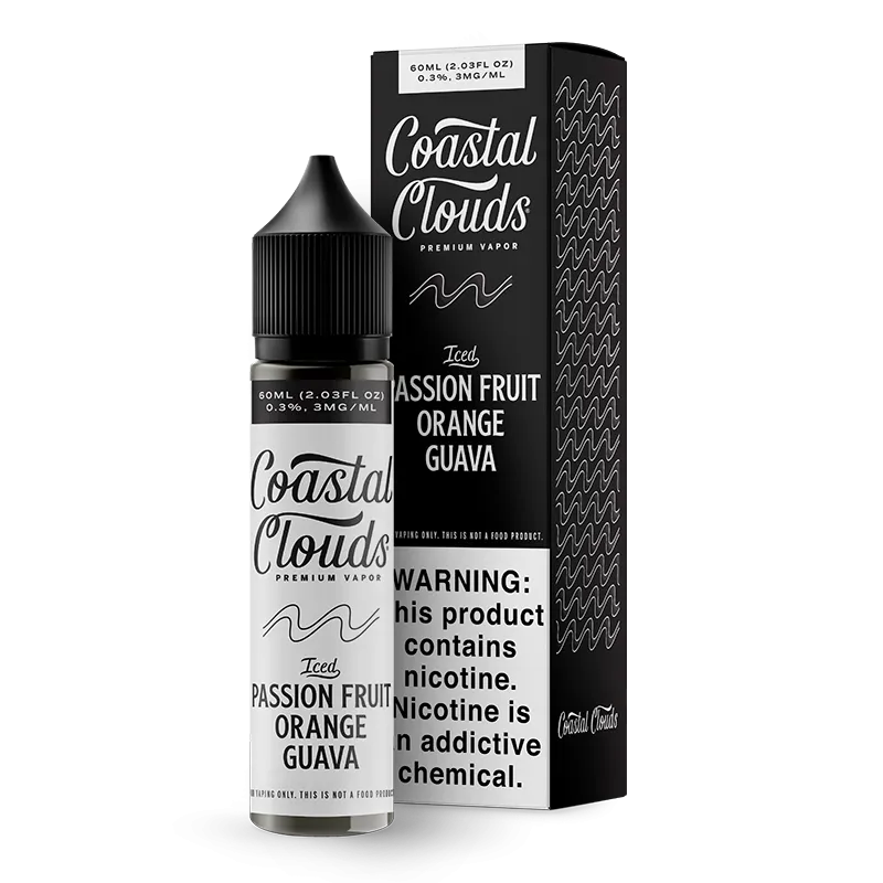 Coastal Clouds - Iced Passion Fruit Orange Guava - 60ML E-Liquid