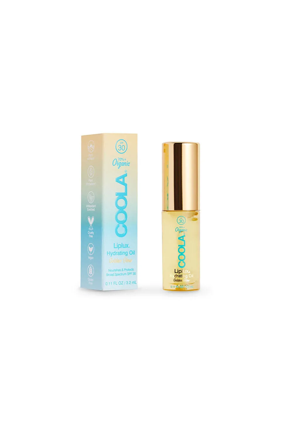 Coola Classic Liplux Organic Hydrating Lip Oil Sunscreen SPF 30