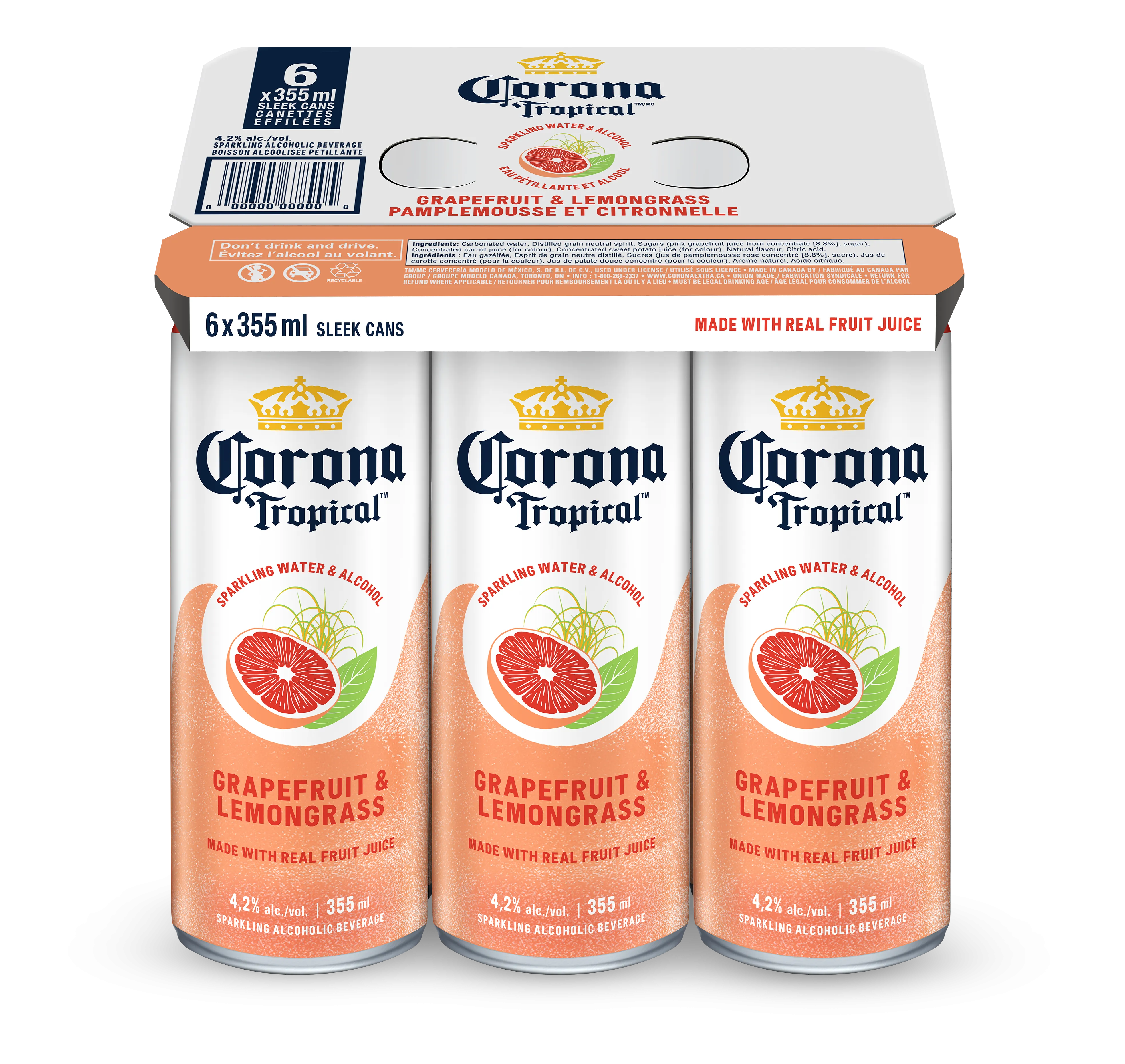 CORONA TROPICAL GRAPEFRUIT & LEMONGRASS 6CANS