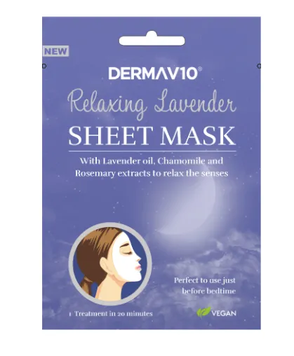 Derma V10 Lavender Sheet Mask