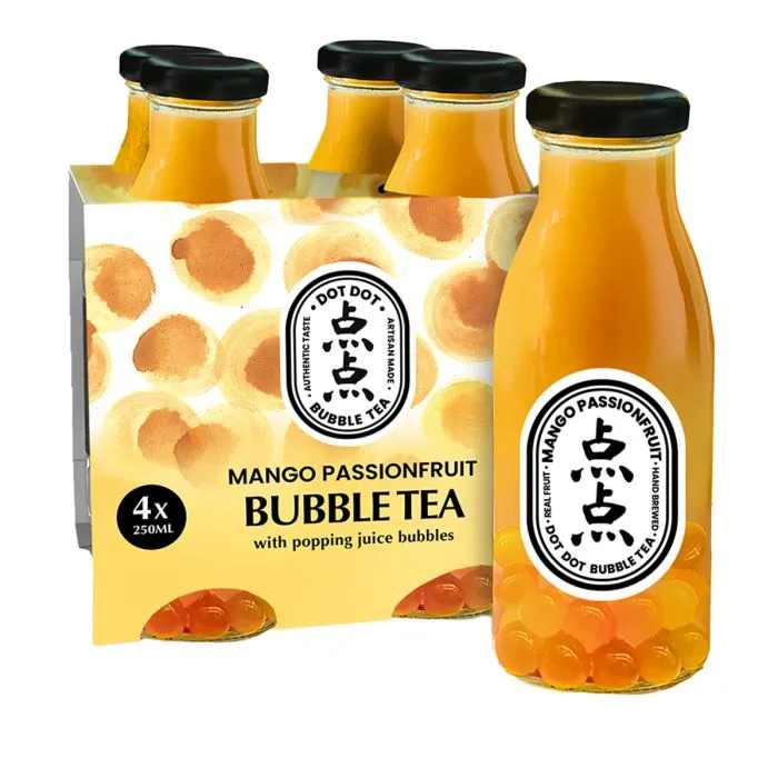 Dot Dot Mango Passionfruit Bubble Tea 4 Pack