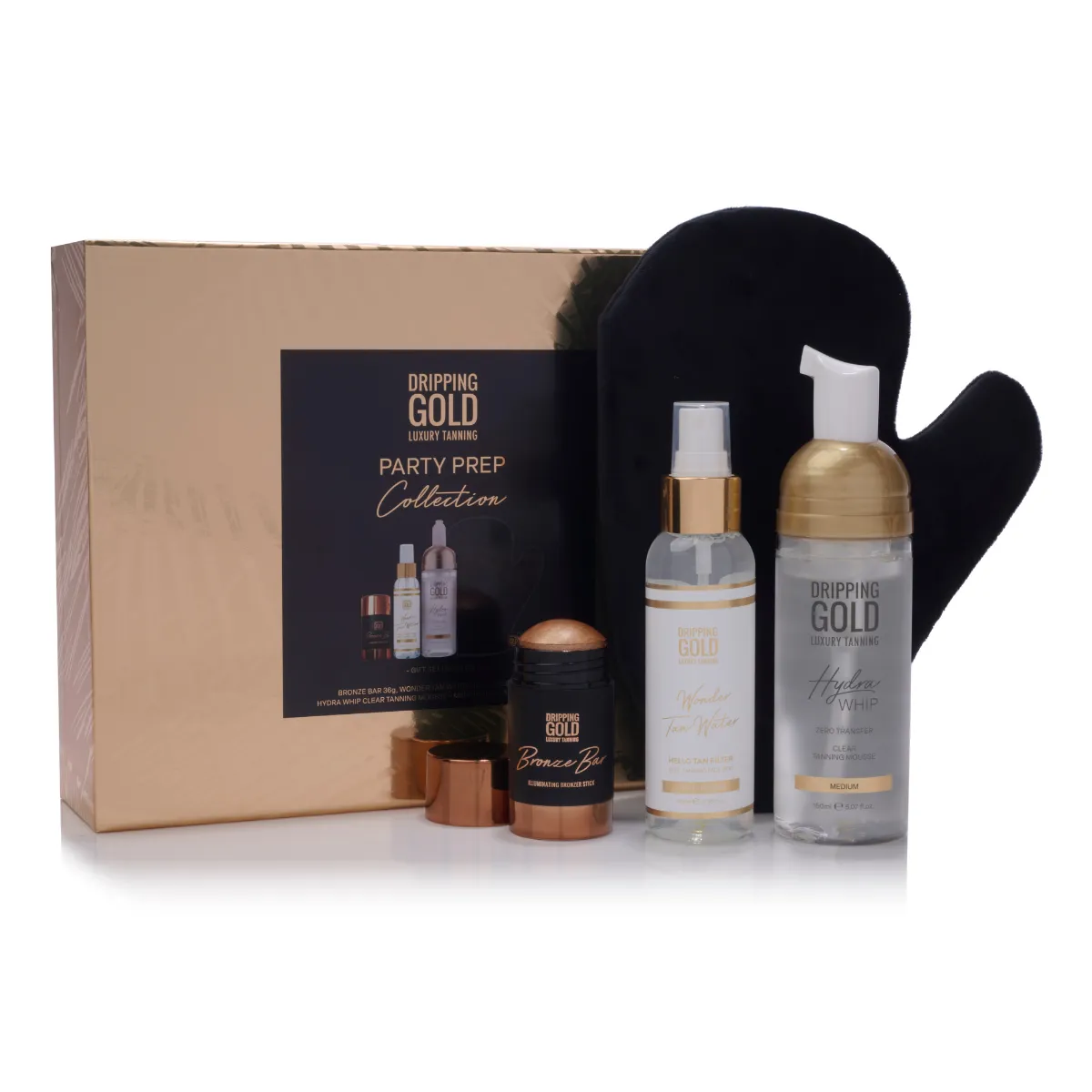 Dripping Gold Party Prep Collection Gift Set