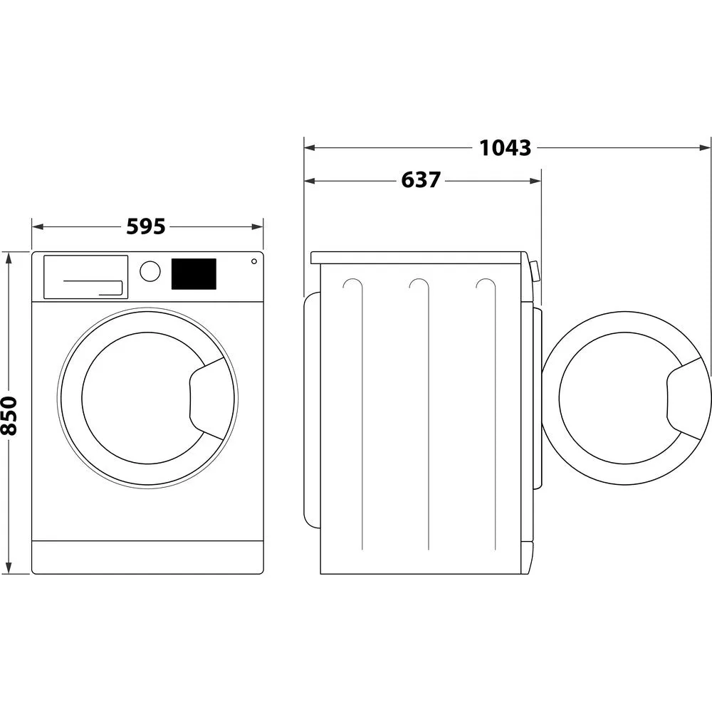 Hotpoint NM11948BCAUK 9kg 1400 Spin Washing Machine Black