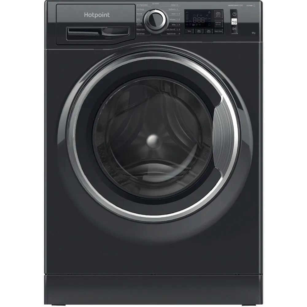 Hotpoint NM11948BCAUK 9kg 1400 Spin Washing Machine Black