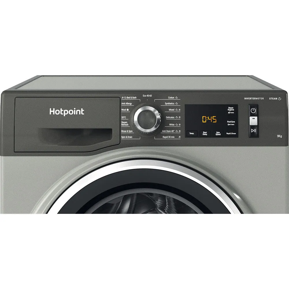 Hotpoint NM11948GCAUK 9kg 1400 Spin Washing Machine Graphite