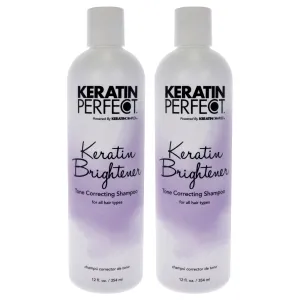 Keratin Brightener Shampoo by Keratin Perfect for Unisex - 12 oz Shampoo - Pack of 2