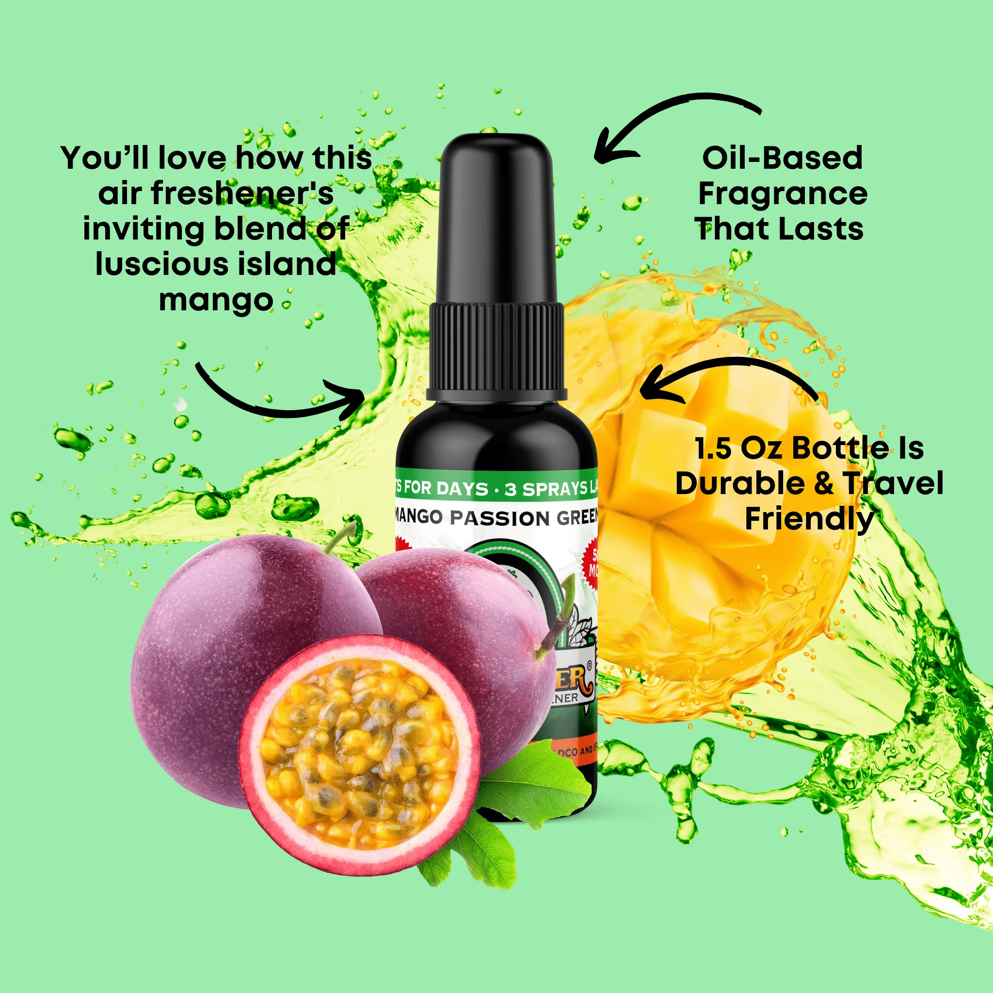 Mango Passion Green Air Freshener Spray