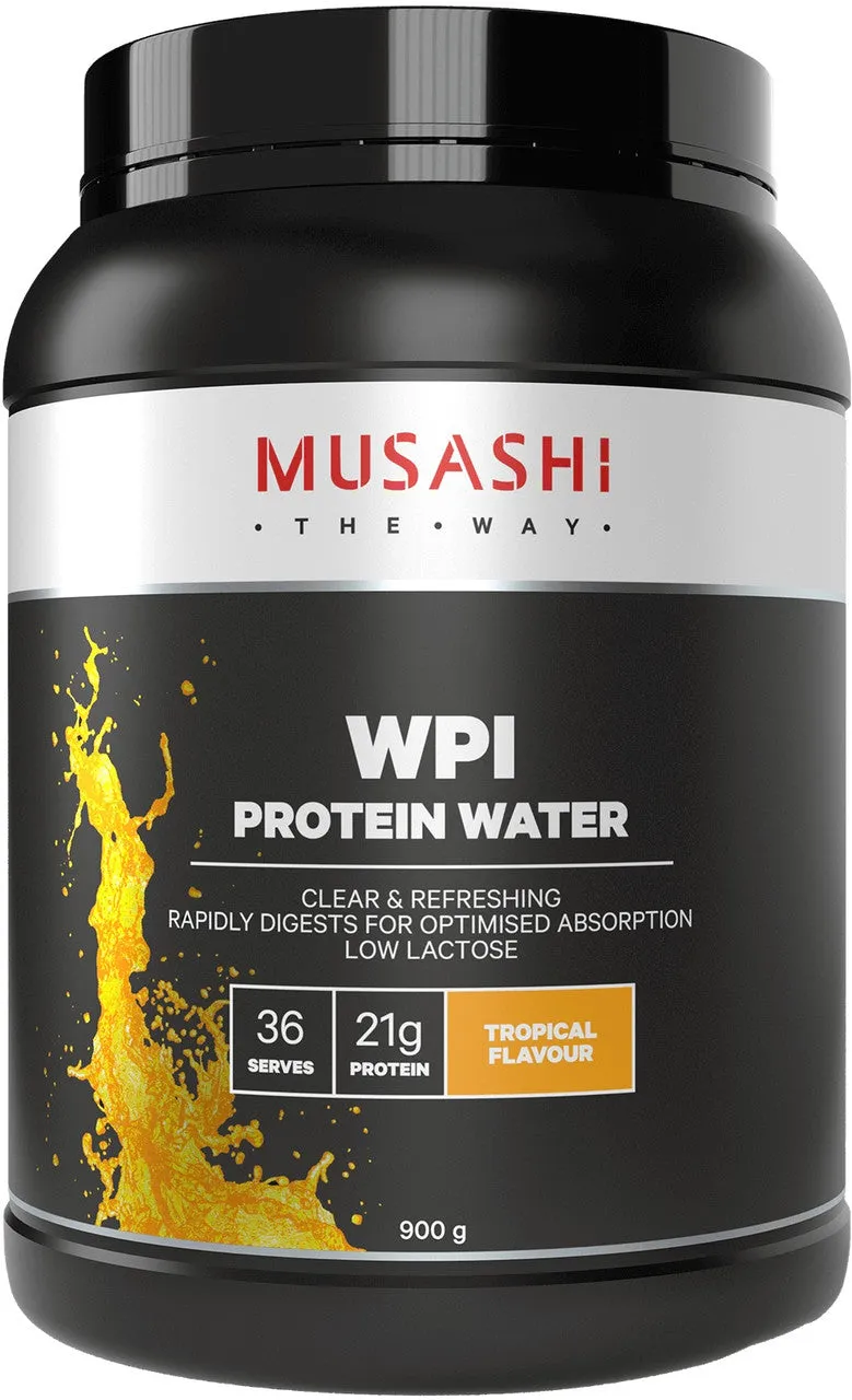 Musashi Wpi Protein Water Tropical 900G