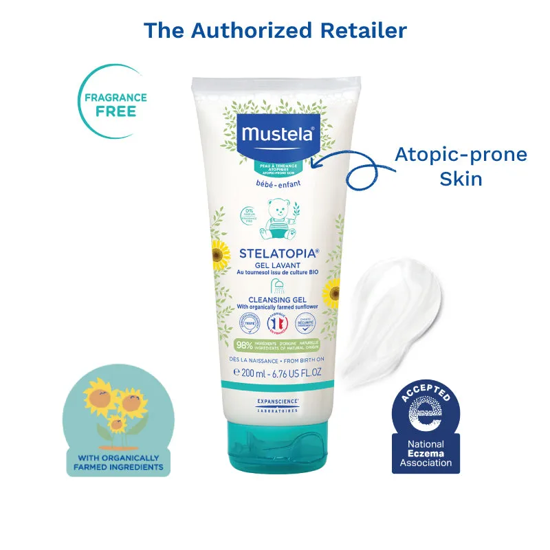 Mustela Stelatopia Cleansing Gel 200ml Exp: 01/23