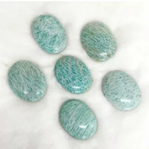 Natural Amazonite gemstone Palm Worry Stone