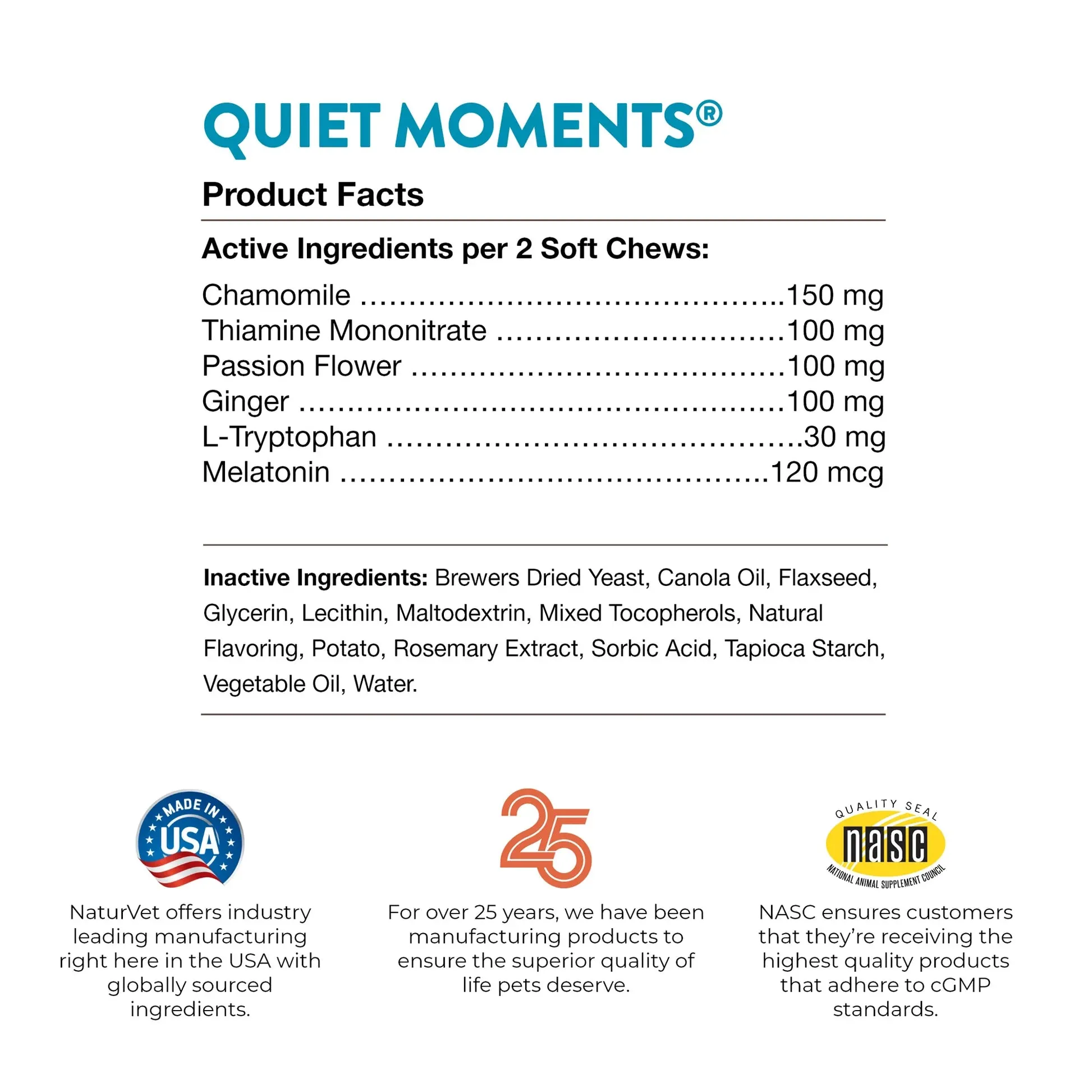 NaturVet Quiet Moments® Dog Calming Aid Soft Chews