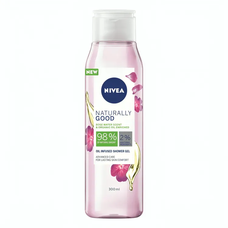 Nivea Naturally Good Rose Water Shower Gel 300ml