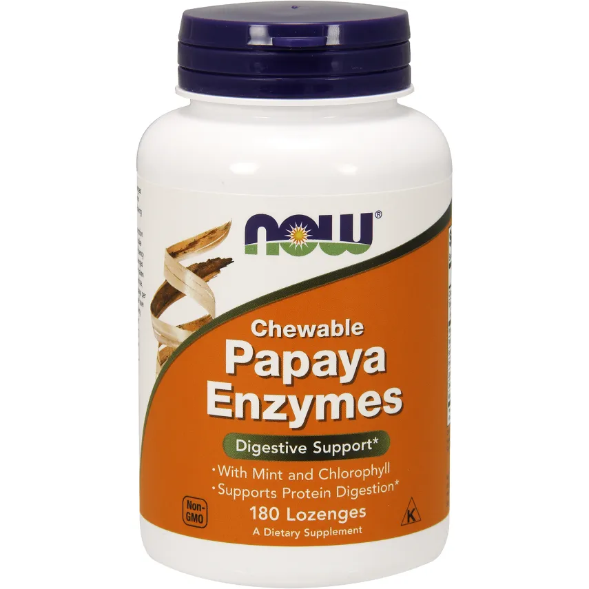 Papaya Enzymes 180 loz by NOW