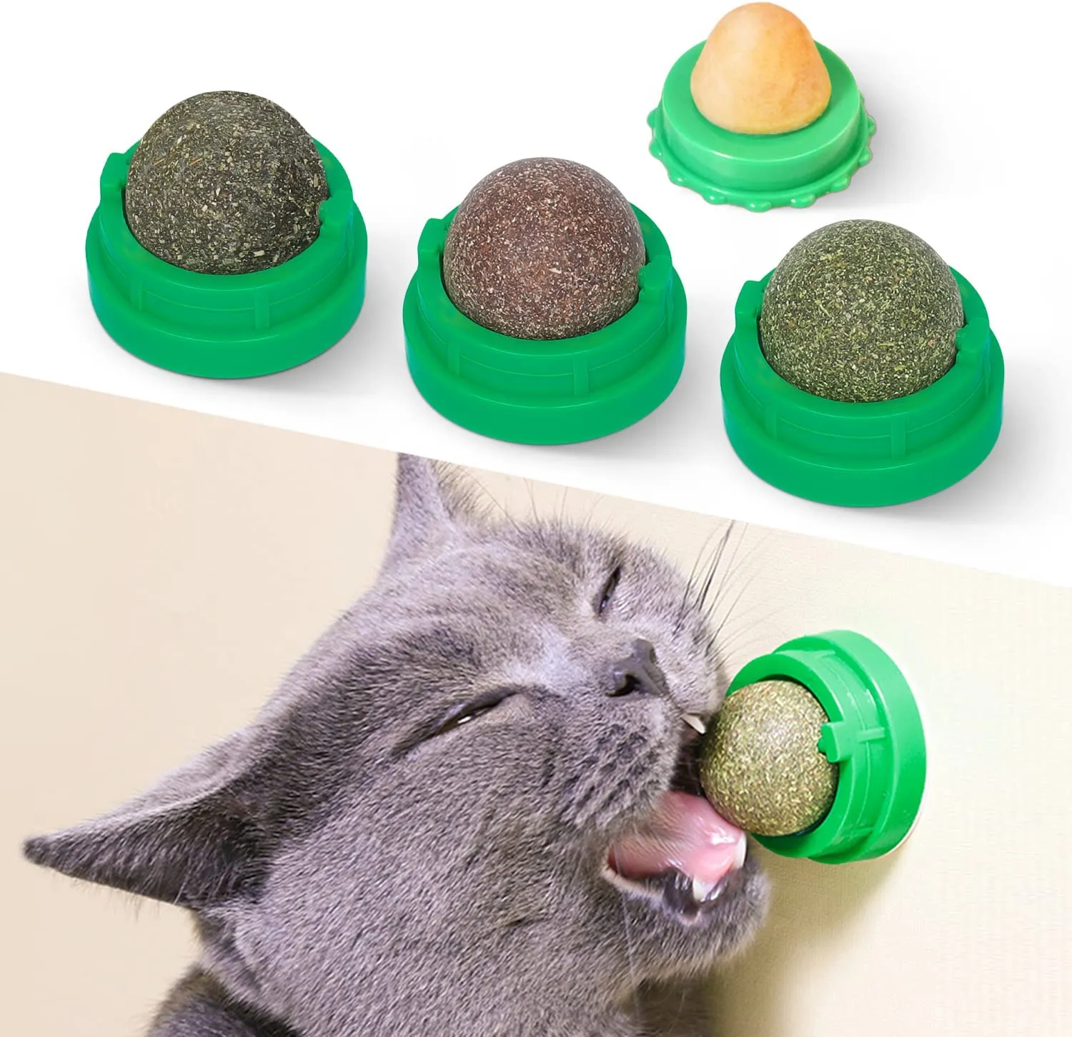 Potaroma Catnip Toys Balls 4 Pcs