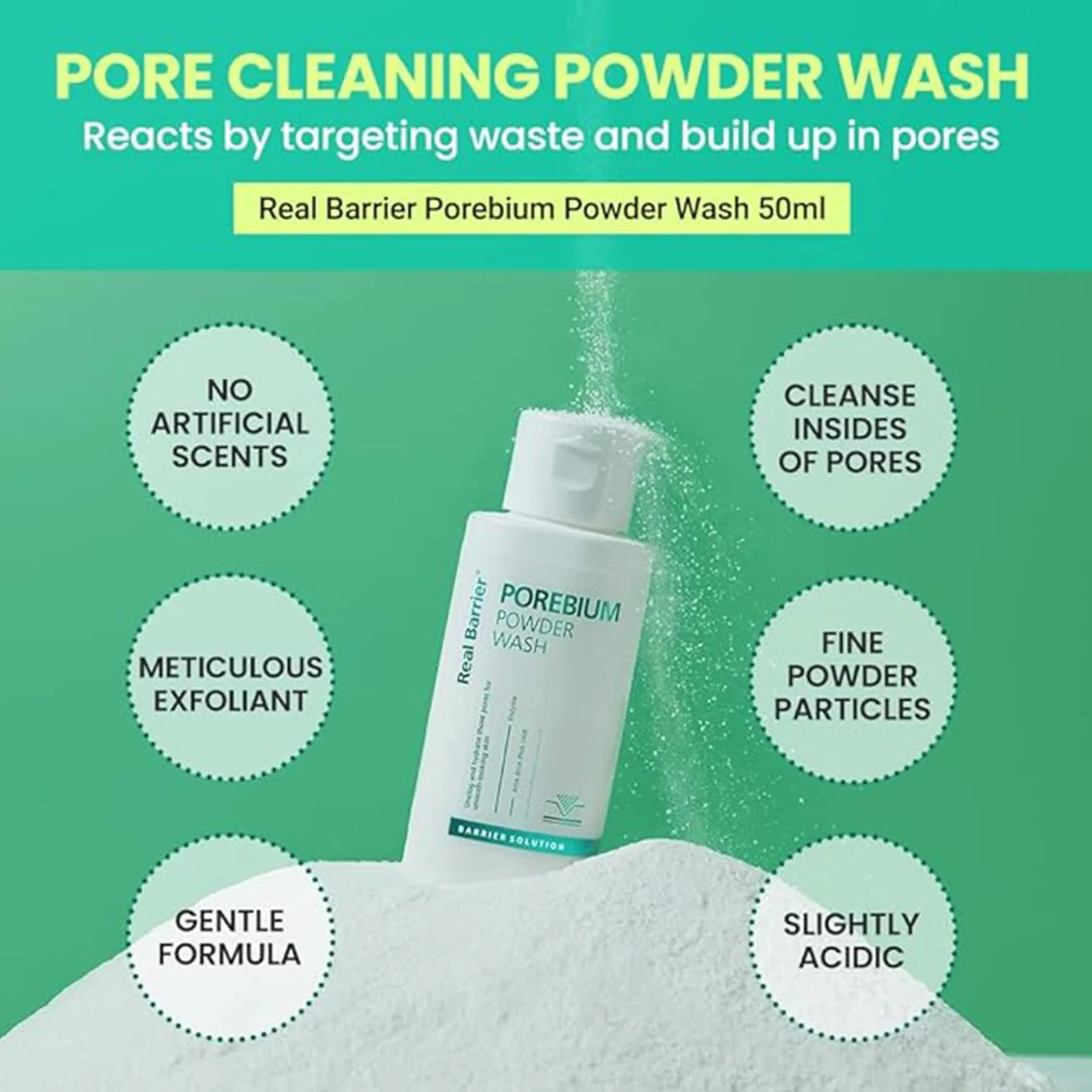 Real Barrier Pore Bium Powder Wash 50G