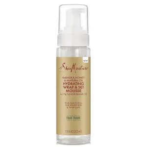 Shea Moisture Manuka Honey & Mafura Oil Hydrating Wrap & Set Mousse 7.5 oz