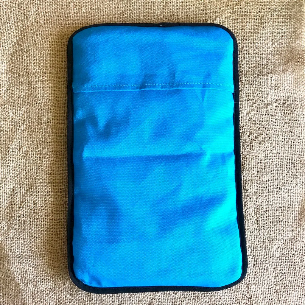 Shungite Healing Pad With Protective Canvas Cover, Medium, Blue