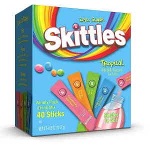 Skittles Tropical Drink Mix to Go 30 Pack 3.03oz