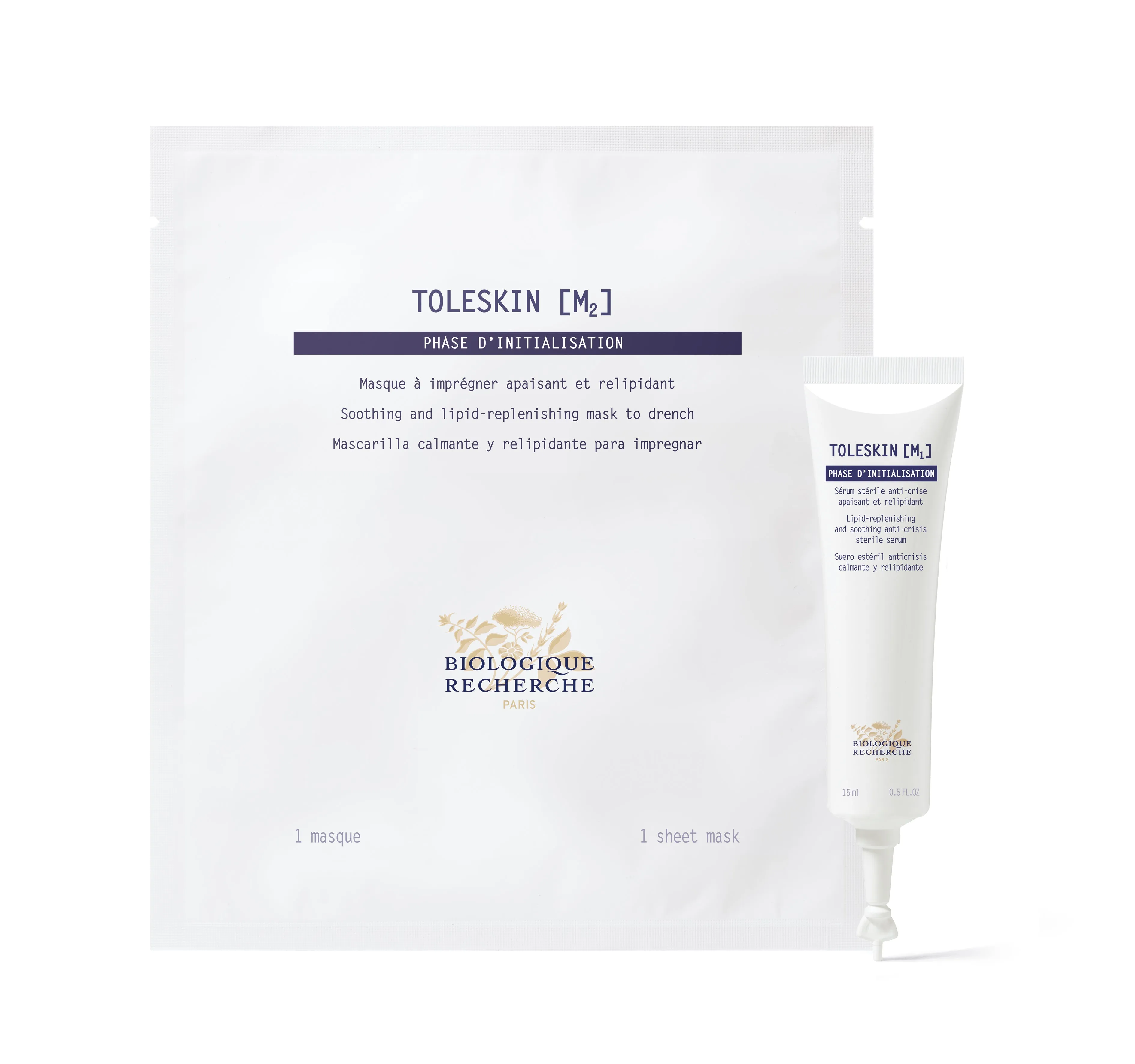 Toleskin M -- Anti-Crisis Soothing & Lipid-Replenishing Mask ** 1 Mask   Sterile Serum