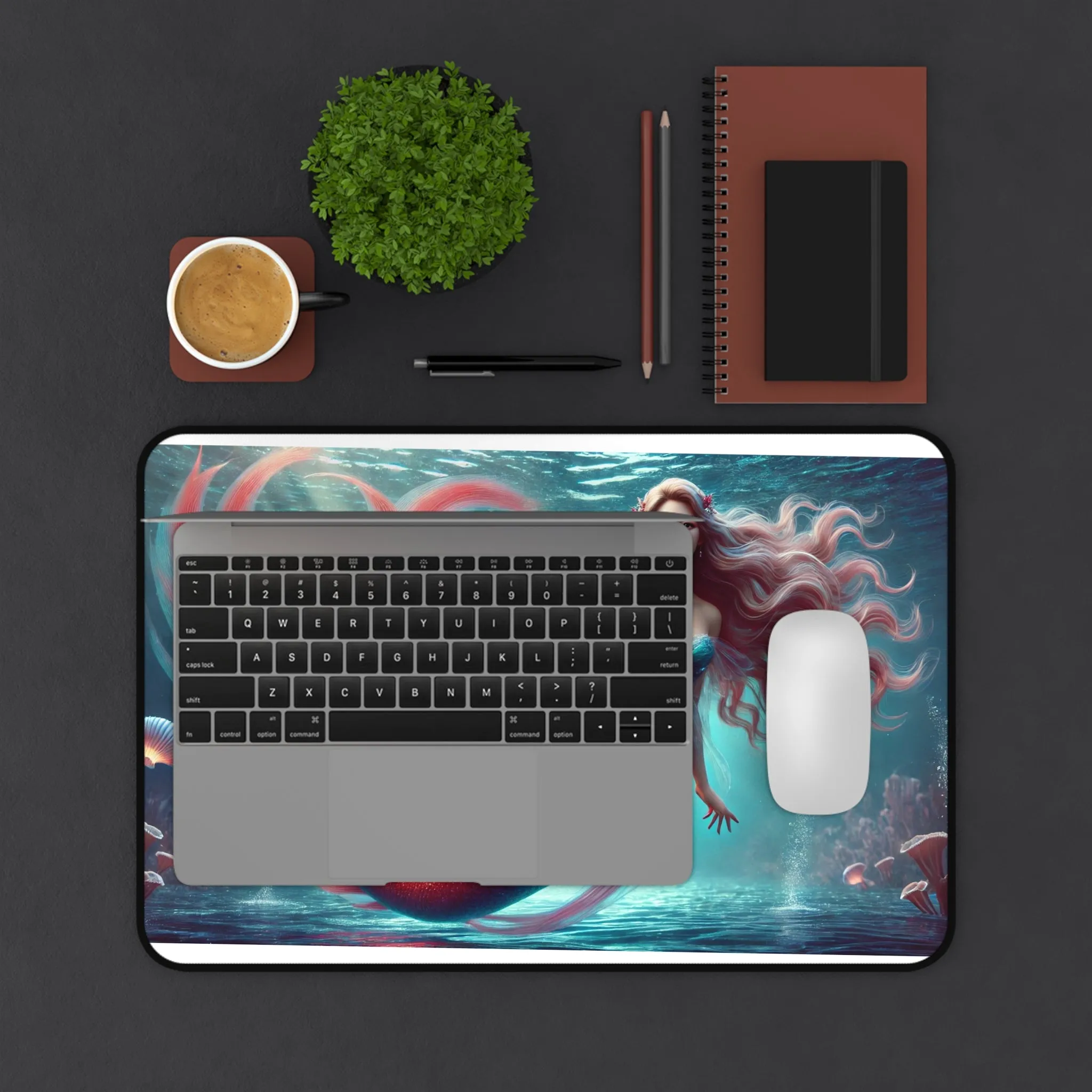 Tropical Goddess: Vibrant Mermaid Computer Pad