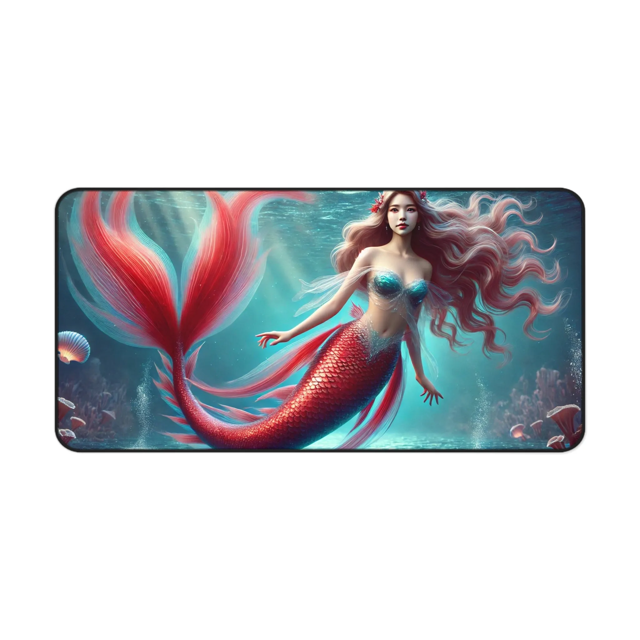 Tropical Goddess: Vibrant Mermaid Computer Pad