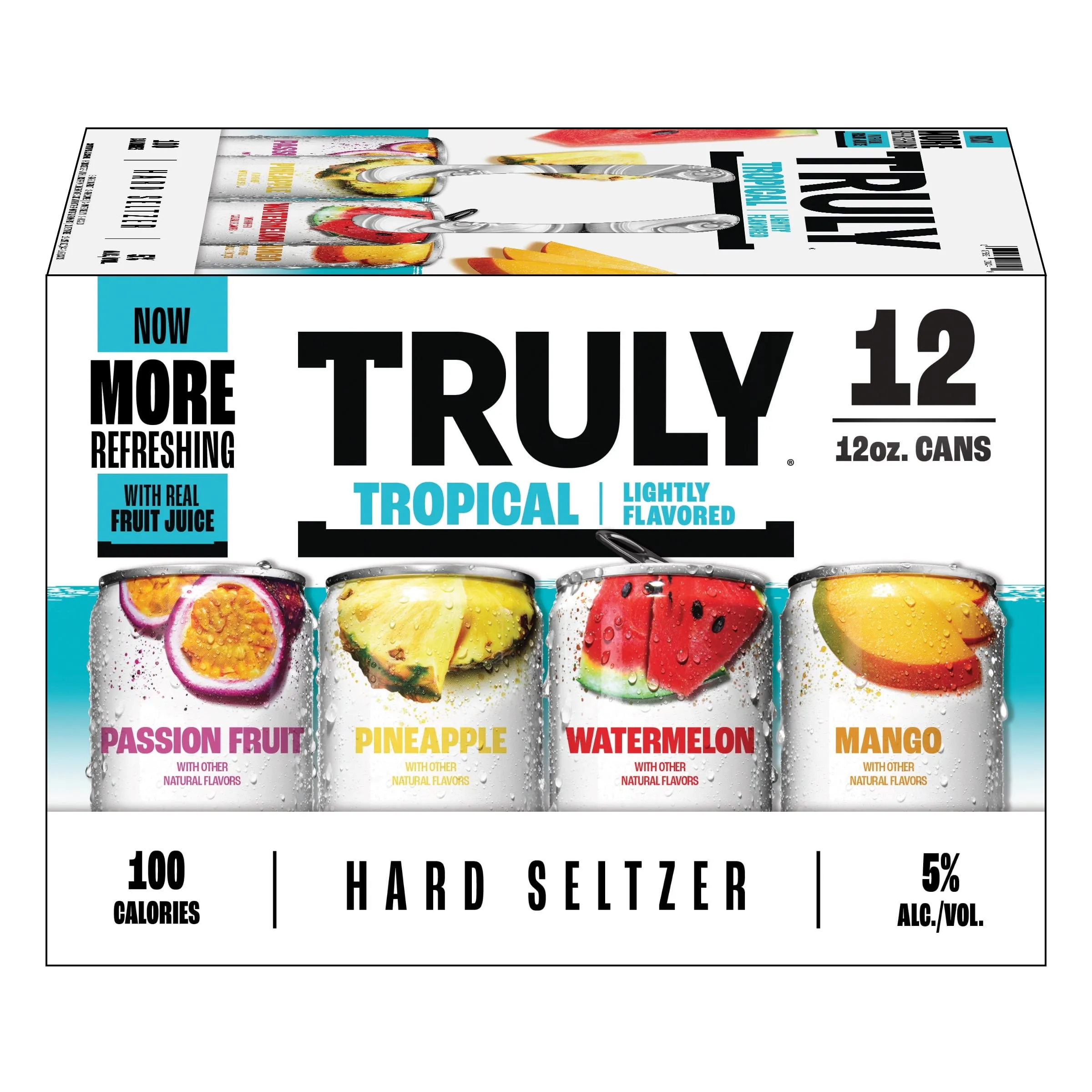 Truly Hard Seltzer Tropical Variety Pack, 12 Pack, 12 fl. oz. Cans