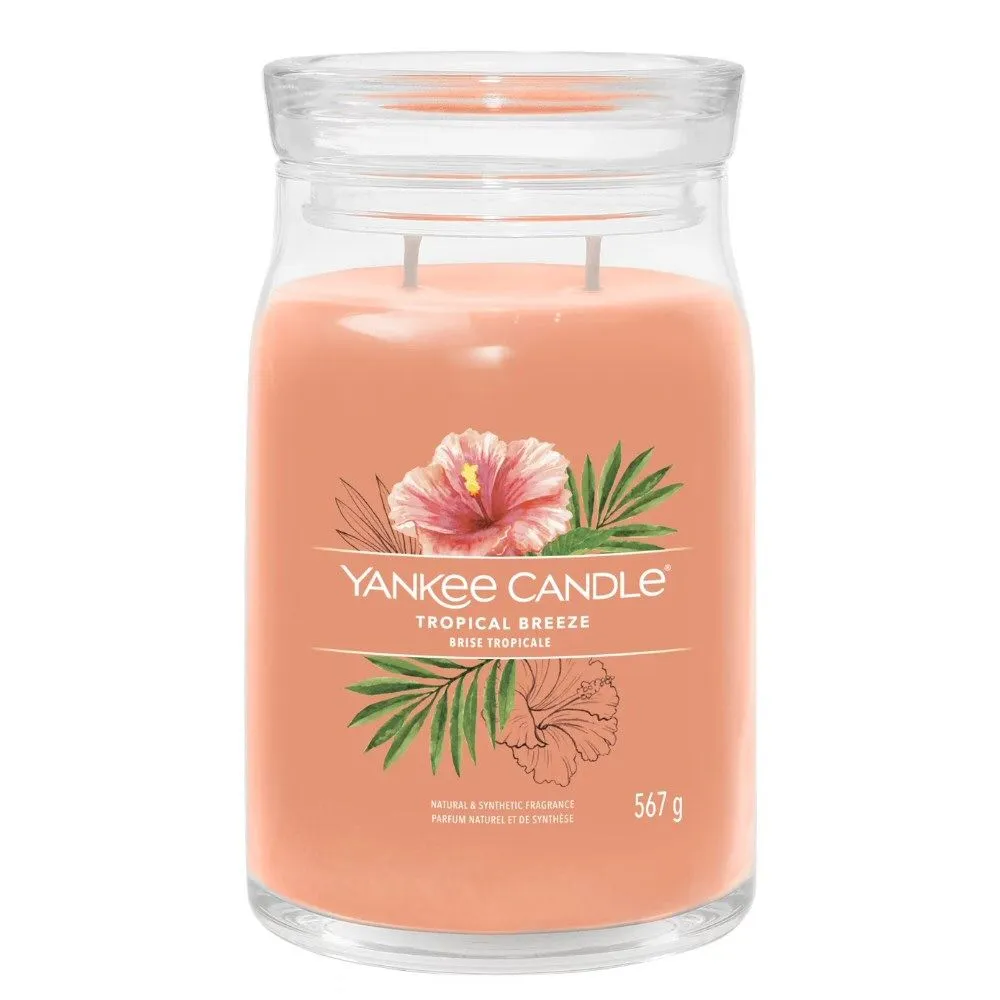 Yankee Candle 567g Tropical Breeze Signatue Large Jar Candle